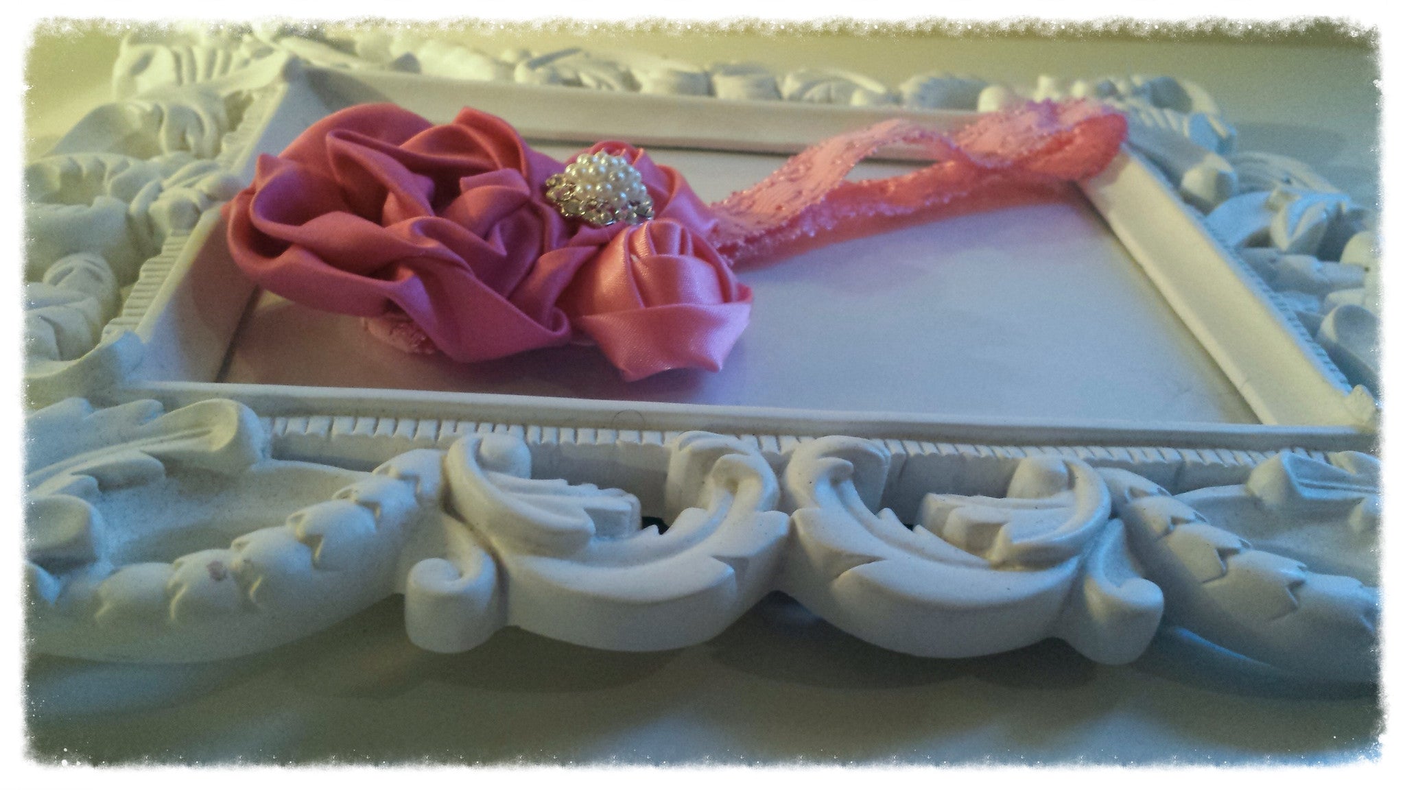 Flowers Crystals And Pearls Headband - NicaBella Cupcake Boutique