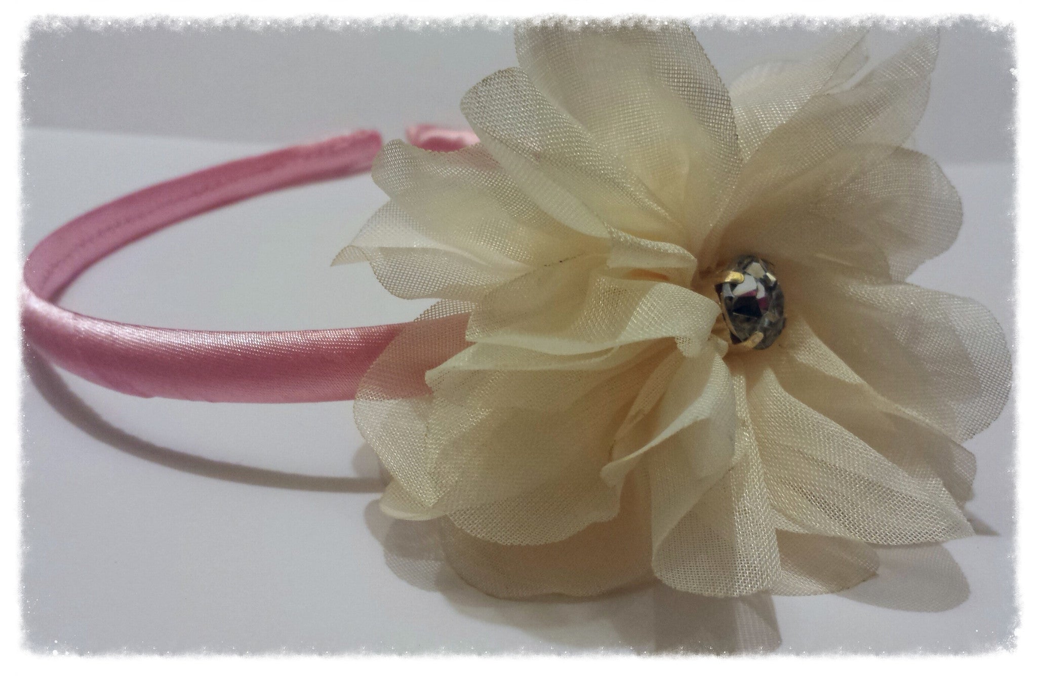 Glam flower Hard Headband - NicaBella Cupcake Boutique