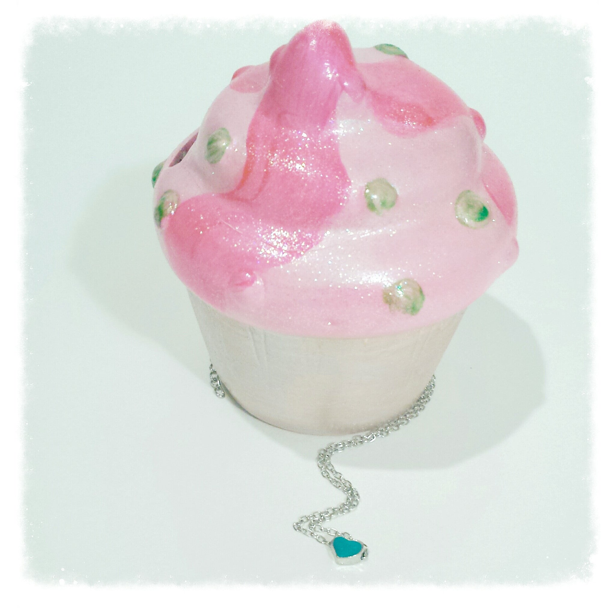 Enamel Heart Necklace - NicaBella Cupcake Boutique