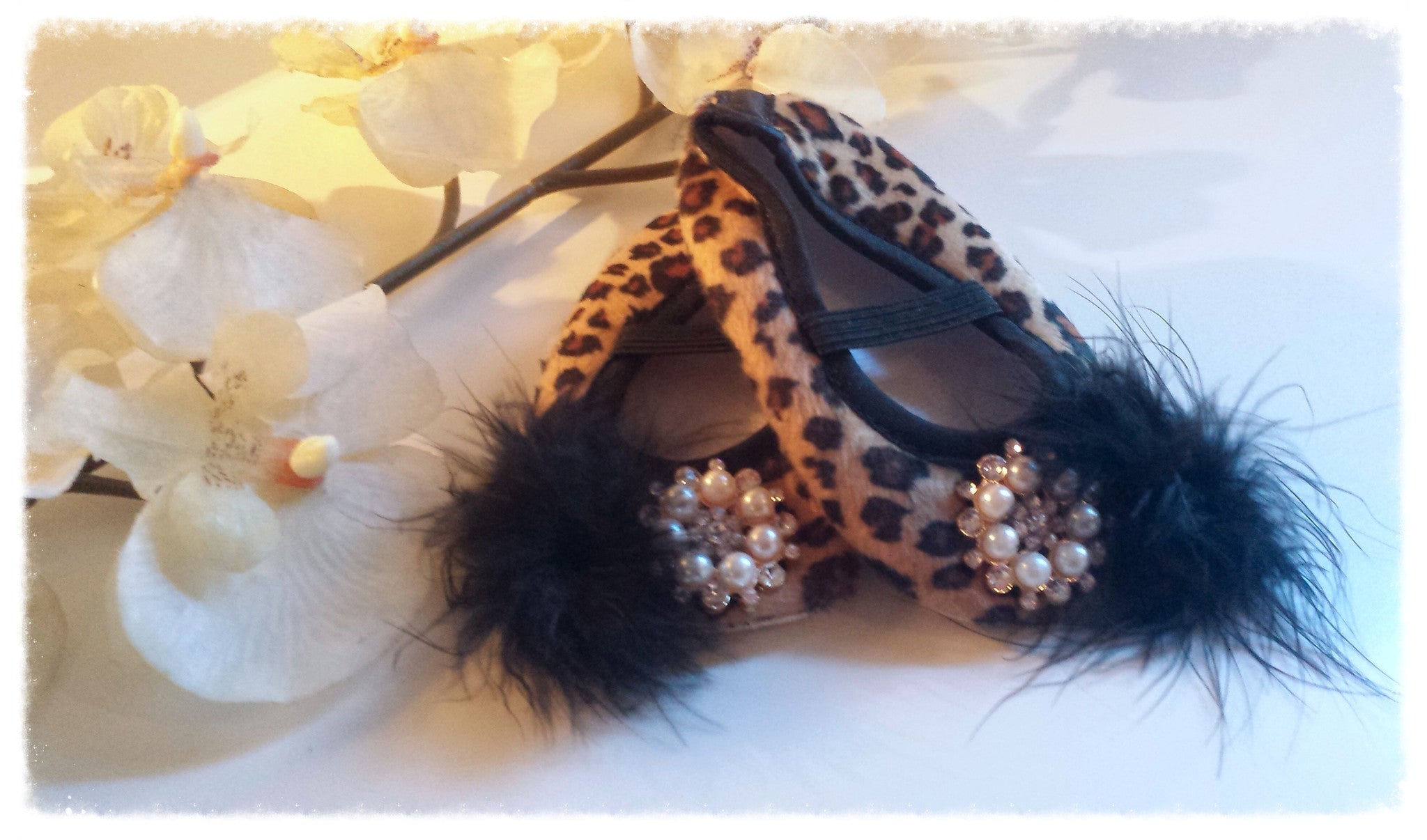 Ballerina Leopard Crib Shoes - NicaBella Cupcake Boutique